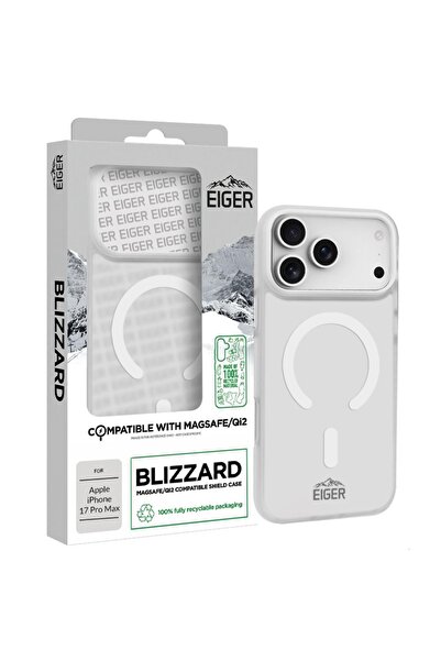 EIGER Husa Blizzard Magsafe GRS iPhone 17 Pro Max Alb