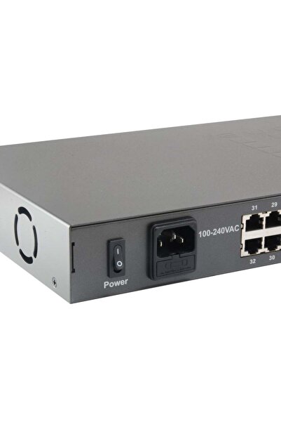LEVEL ONE Switch PoE+ LevelOne 32xFE PoE/2xGE 250W 19 " negestionabil metalic