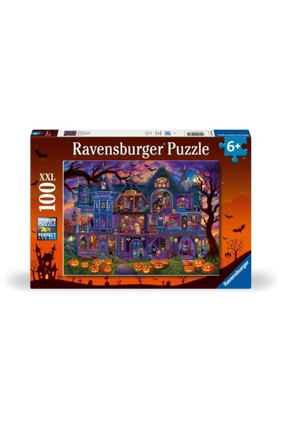 RAVENSBURGER Puzzle pentru copii 2D: Casa frica 100el