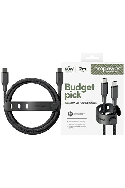 Panzer Glass PanzerGlass Cablu USB-C la USB-C de 60W, USB 2.0, 2M, negru