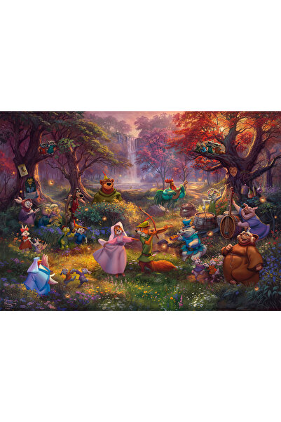 Schmidt Spiele Puzzle PQ 1000 Thomas Kinkade Robin Hood Disney G3