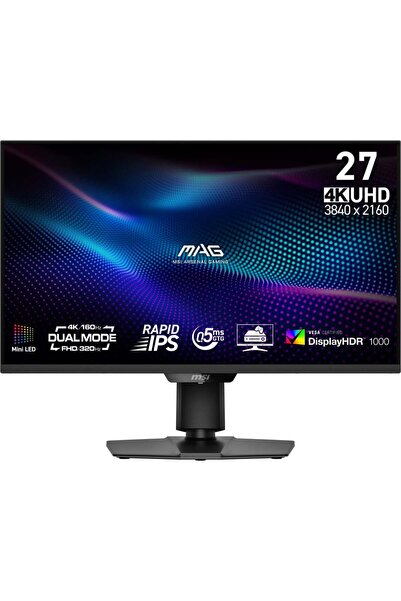 MSI MAG 274UPDFDE E16M, Monitor de gaming UHD de 27 de inci, 160/320Hz, Panou...