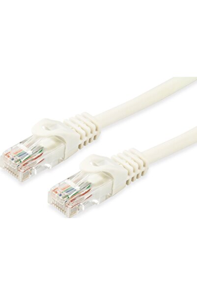 EQUIP Cablu patch Cat6A U/UTP 2xRJ45 1.50m alb LSZH în pungă de plastic