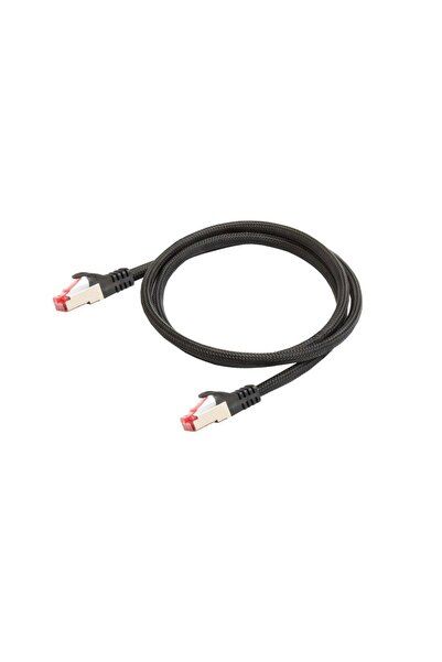 python ticaret Python Cat.6 Patchkabel mit Nylongeflecht schwarz 0,5m