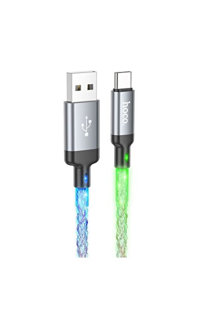 hoco. Cablu USB Hoco USB-A - USB-C 1 m Gri