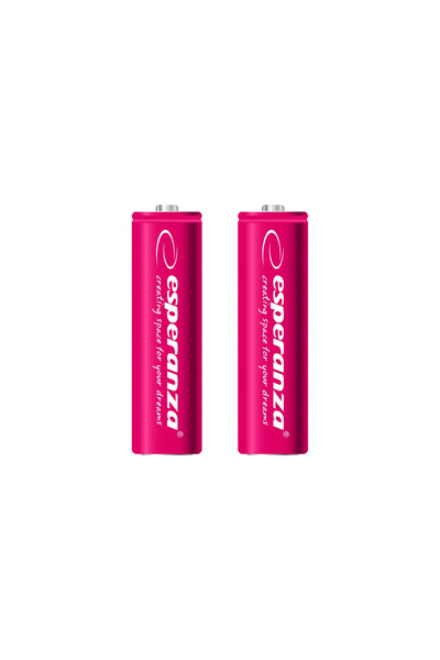 ESPERANZA ACUMULATOARE NI-MH AA 2000MAH 2 BUC. CZERWONE