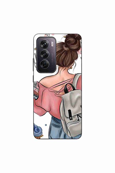 OEM Husa compatibila cu Oppo Reno12 Pro Silicon Gel Tpu Model Girl Fashion Sc...