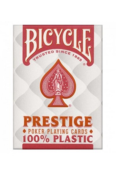 Bicycle Prestige Jumbo Albastru - 100% Plastic - Carti de joc Poker