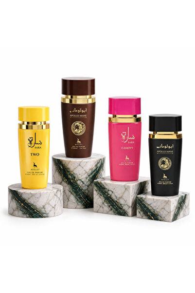 Ayelet Set 4 Parfumuri Arabesti Dama & Barbati Sara Two, Sara Candy, Apollo M...