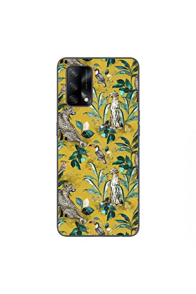 OEM Husa compatibila cu Oppo A74 4G Silicon Gel Tpu Model Yellow Jungle Pattern