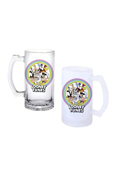 Ghostbastır Looney Tunes Beer Glass with Handle Frosted or Clear Options 0153