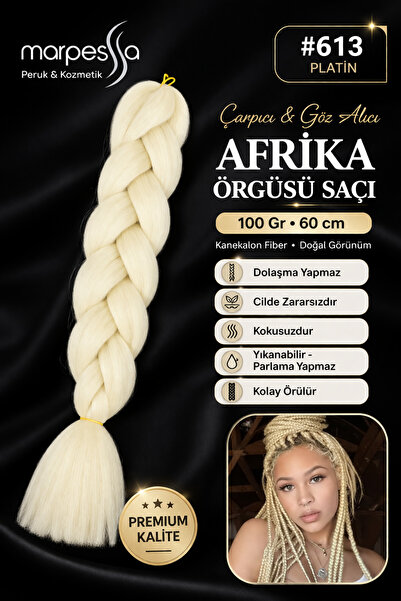 Marpessa Afrika Örgüsü Rasta Ve Box Braid Için Sentetik Saç 100gr