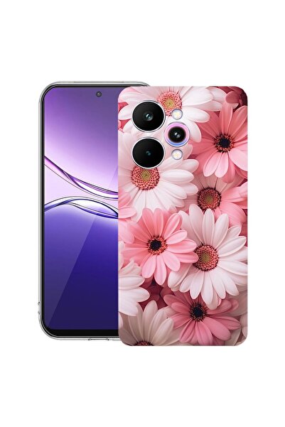 bestcase Прозрачен тънък силиконов калъф, съвместим с Realme 15 / 15 Pro, Роз...