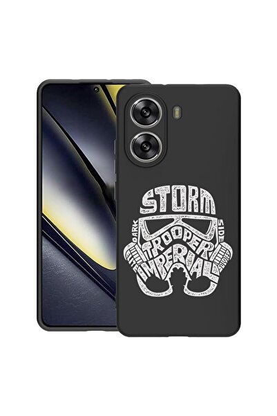 bestcase Husă pentru Poco X7 Pro 5G, Calligraphy Storm Trooper, Silicon subți...