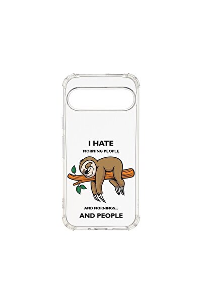 bestcase Husa Anti Shock 1.5MM, Compatibilă cu Google Pixel 9 Pro, I Hate Mor...