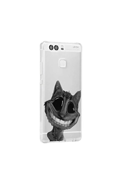 bestcase Husa Silicon, Transparent, Ultra Slim 0.3MM, Crazy Cat, Huawei P10 LITE