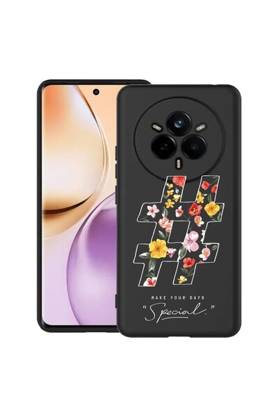 bestcase Θήκη για Realme 14 Pro 5G, Hashtag, Λεπτή σιλικόνη 0.8MM, Αντικραδασ...