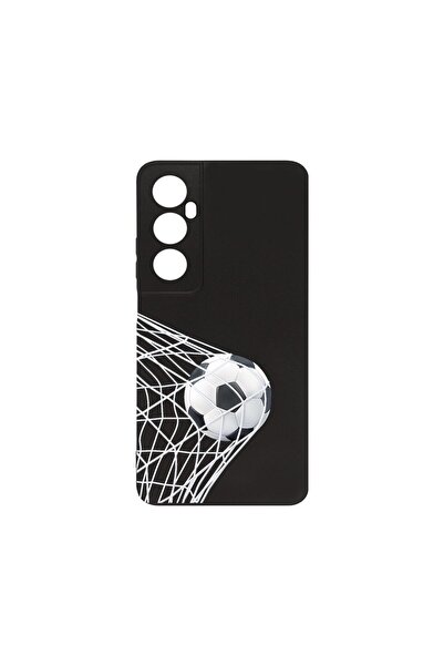 bestcase ¬Æ Husa Slim SIlicon 0.8MM, Compatibila Cu Realme C65, Football - Go...