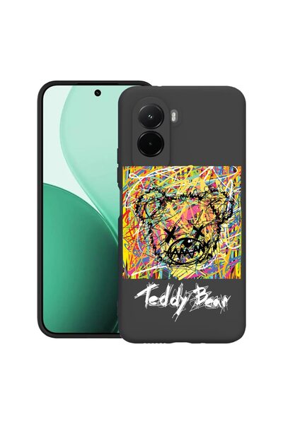 bestcase ¬Æ Husa TPU Ultra Slim Compatibil cu Poco M7, cu Design Teddy Bear A...