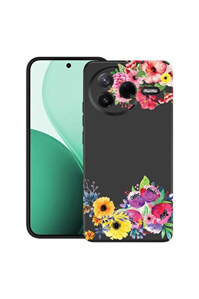 bestcase ¬Æ Husa TPU Ultra Slim Compatibil cu Poco F7 Pro, cu Design Flowers,...