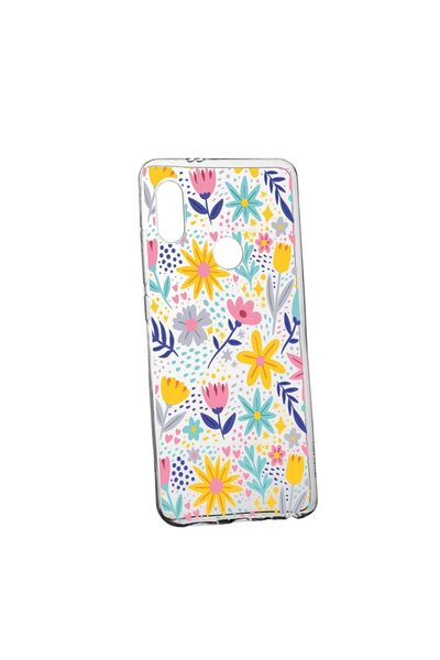 bestcase Husa Silicon Compatibila Cu Huawei Y7 2019, Little Flowers, rezisten...