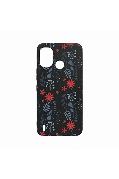 bestcase Case, Compatible with Nokia C31, Flowers Art, Wear-resistant, Black ...