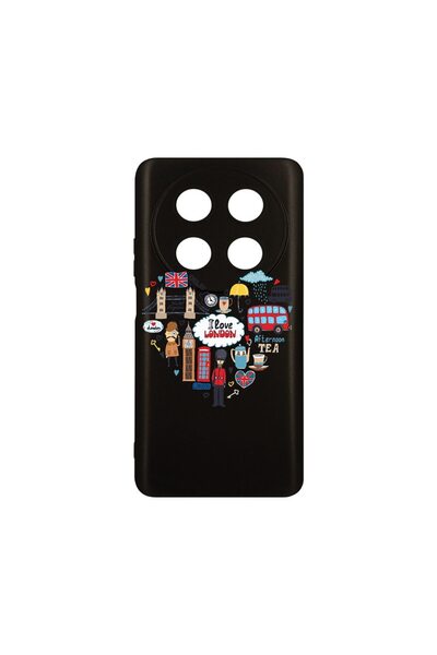 bestcase Λεπτή Θήκη Σιλικόνης 0.8MM, Συμβατή με Huawei Nova 12i, Αγαπώ το Λον...