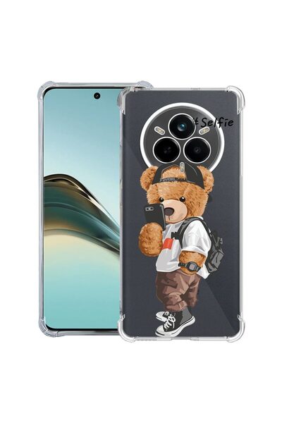 bestcase Husă Anti-șoc pentru Realme 14 Pro Plus, Ursuleț de pluș Selfie, 199...