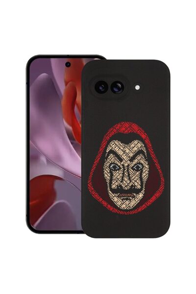 bestcase Калъф за Google Pixel 9a, Калиграфия Money Heist, Тънък силиконов 0....