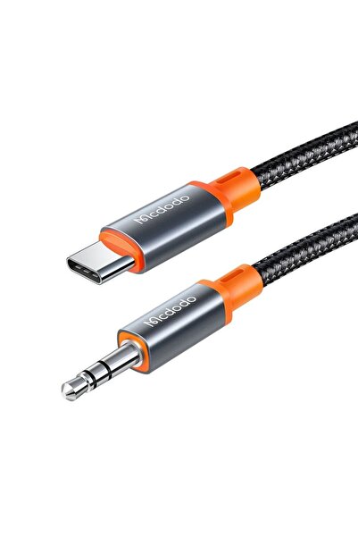 Mcdodo Καλώδιο ήχου USB-C σε 3.5mm, Σπιράλ, 1.8μ, Μαύρο