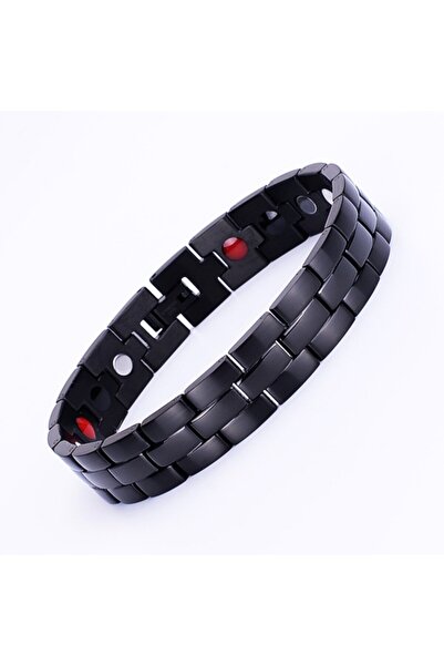 Yongsheng 17MM Wide Mens Punk Rock Stainless Steel Black Ceramic Bangle Brace...