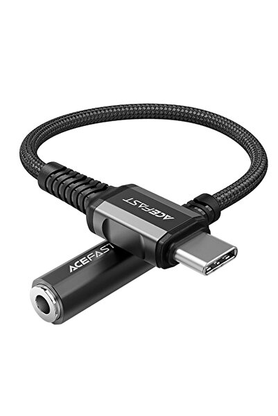 Acefast Προσαρμογέας Ήχου USB-C σε 3.5mm Jack με DAC, Μαύρο