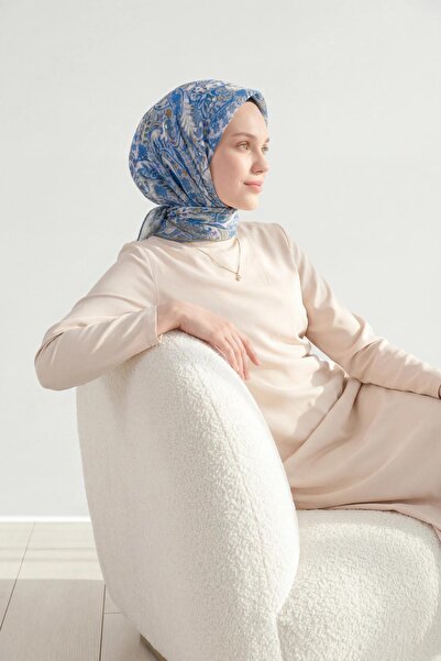 Silk Home Soft Scarf Perla Blue 90X90