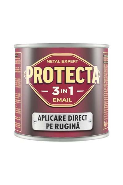 Policolor 3-în-1 Email, Direct pe rugină, Pe bază de solvenți, Protecta, 0.5L...