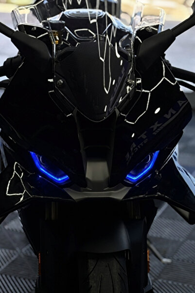 Banxtre BMW S1000RR Motosiklet için Gündüz Ledi Hazır Kesim Renkli Far Filmi ...