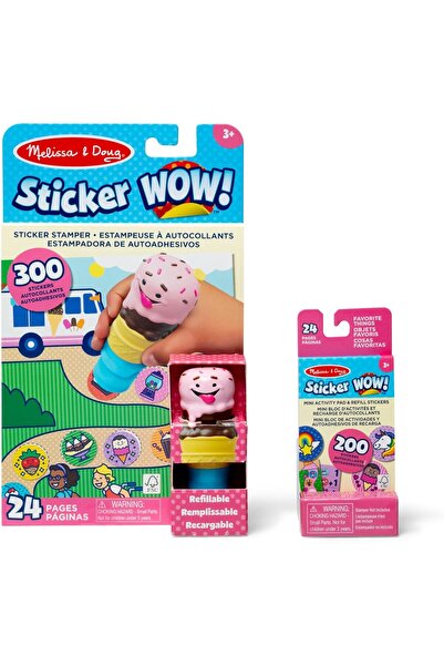 Melissa & Doug ملصق واو! حزمة آيس كريم