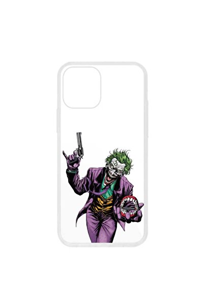 OEM Husa compatibila cu Apple iPhone 12 Silicon Transparenta Model Joker Gun