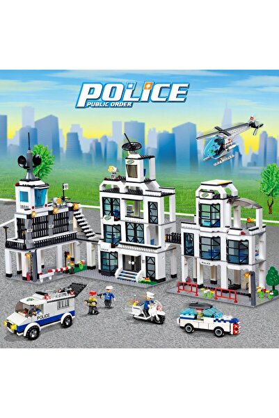 Minibric Set de Constructie cu Piese Tip Blocuri Construit, Jucarie Statie de...