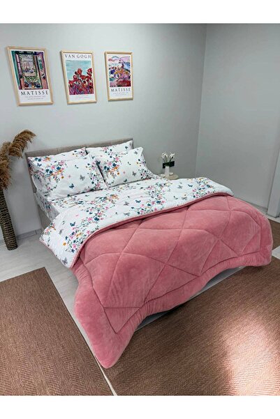 Violacasa Monica Pudra Double Welsoft Pufidik Sleeping Set (with Elastic Sheets)