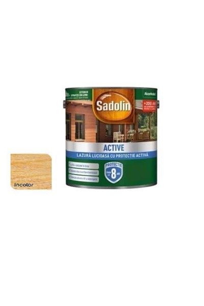 Sadolin Vopsea pentru lemn lucioasă, pe bază de solvenți, 0,75 L, Sadolin, in...