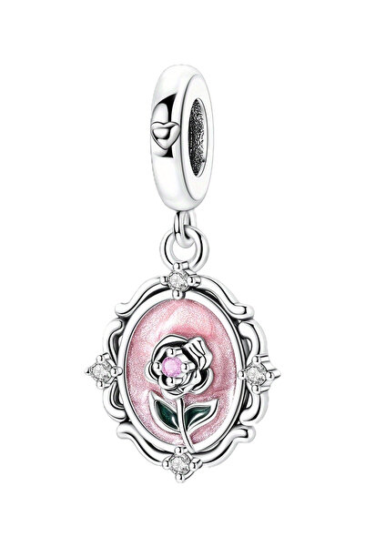 Fubena Aynadaki Pembe Gül Sallantılı Charm