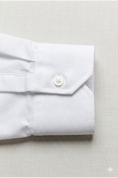 TAYO BABY Boys' Classic Cut Folded Sleeve 100% Cotton White Shirt – School and Special Occasion Dressy Wear (Order a Size Smaller, Get a Size Larger)