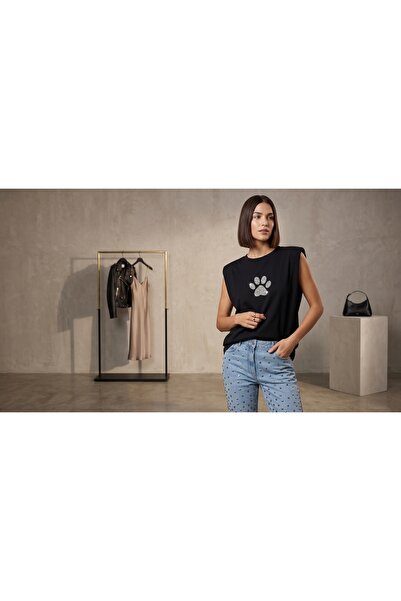 Yumey T-Short,siyah,basic,bsn baskı ,şık,vatkalı,patili