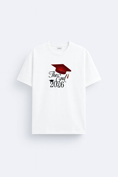 cesita 2026 Graduated Senior Printed Cotton Fabric Graduation White T-Shirt T...