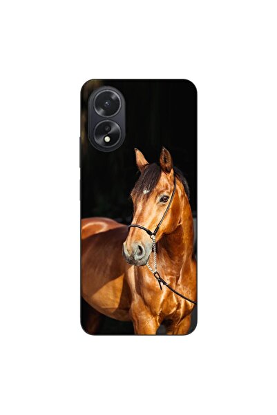 OEM Husa compatibila cu Oppo A38 4G Silicon Gel Tpu Model Cal pe Fundal Negru