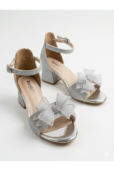 PATİK BEBE Pantofi de seară eleganți pentru fete, cu toc pătrat confortabil, ...