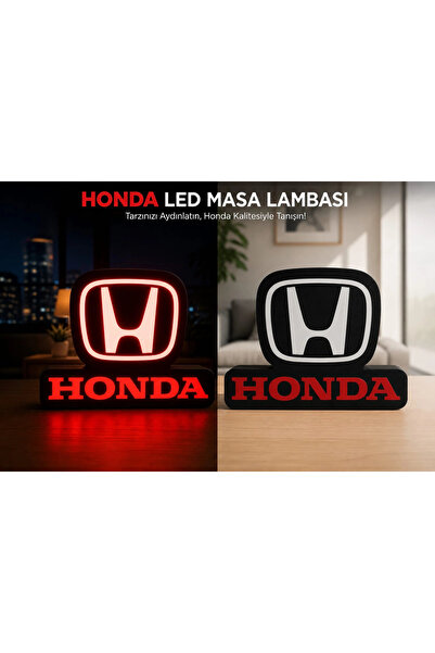 YSN SOUNDS Honda Masa Lambası , Honda Logolu Led Işıklı Masa Lambası , Honda ...