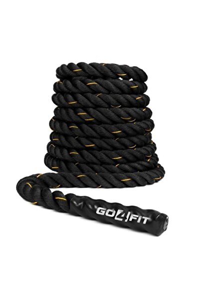 GO4FIT Sfoara Antrenament, Franghie Fitness Battle Rope, Crossfit, 9 Metri Lu...