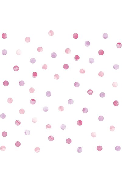 BPA Wall Pops DWPK2466 Watercolor Dots Wall Art Kit, Pink