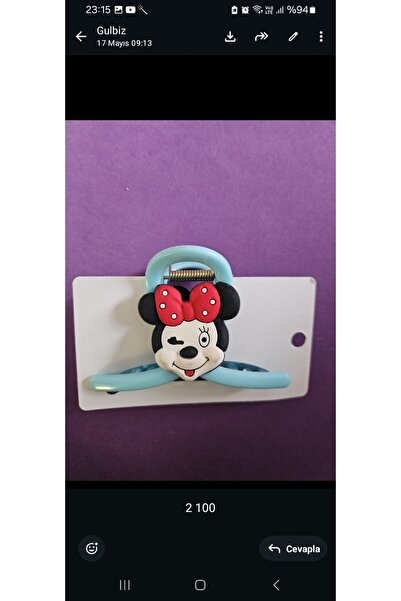 NO BRAND Minnie Mouse Themed Hair Clip